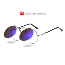 Load image into Gallery viewer, Round Metal Frames Steampunk Sun Glasses