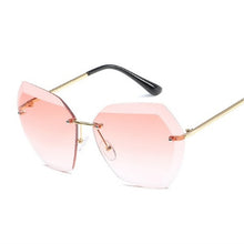 Load image into Gallery viewer, Rimless Diamond Cutting Lens Sunglasses