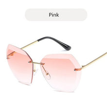 Load image into Gallery viewer, Rimless Diamond Cutting Lens Sunglasses