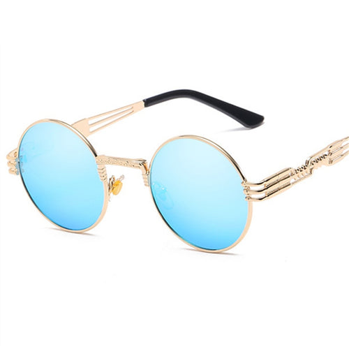 Steampunk Goggles Round Sunglasses