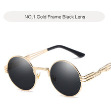 Load image into Gallery viewer, Steampunk Goggles Round Sunglasses