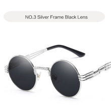 Load image into Gallery viewer, Steampunk Goggles Round Sunglasses