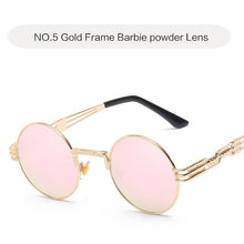 Load image into Gallery viewer, Steampunk Goggles Round Sunglasses