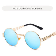 Load image into Gallery viewer, Steampunk Goggles Round Sunglasses