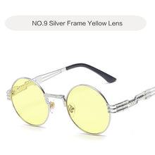 Load image into Gallery viewer, Steampunk Goggles Round Sunglasses